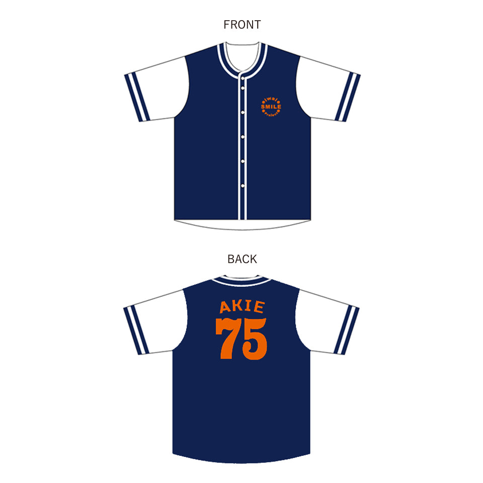 【完全受注生産】ベースボールシャツ/岩井明愛